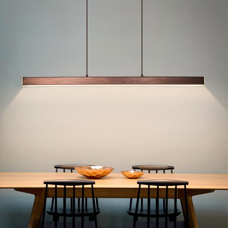Smukła designerska nowoczesna lampa wisząca LED liniowa – Funkcjonalne oświetlenie liniowe