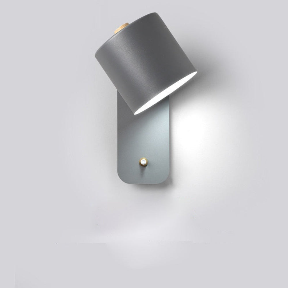Kompaktowa lampa ścienna LED z włącznikiem do nowoczesnego wystroju wnętrz