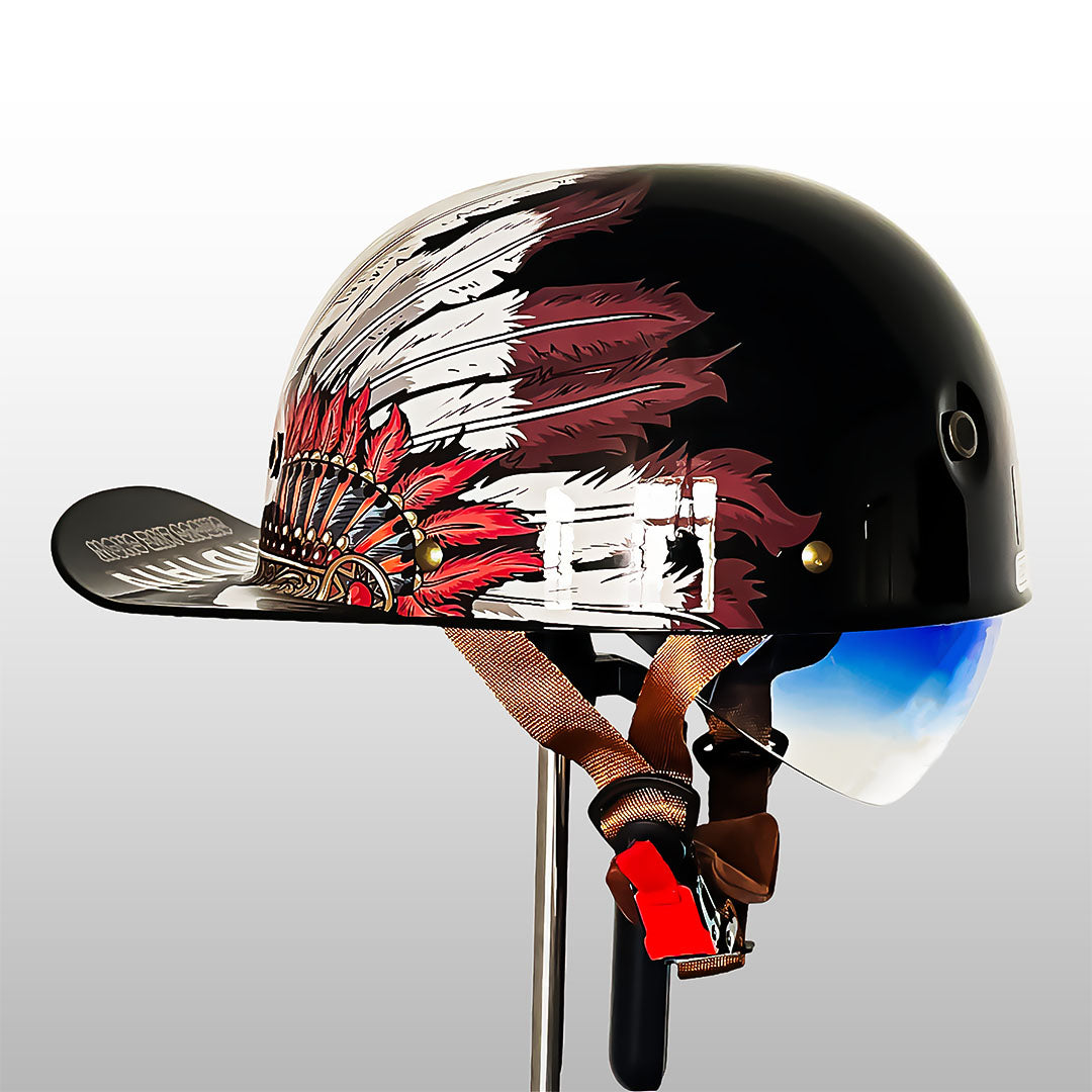 Lekki półotwarty kask motocyklowy z certyfikatem ECE/DOT