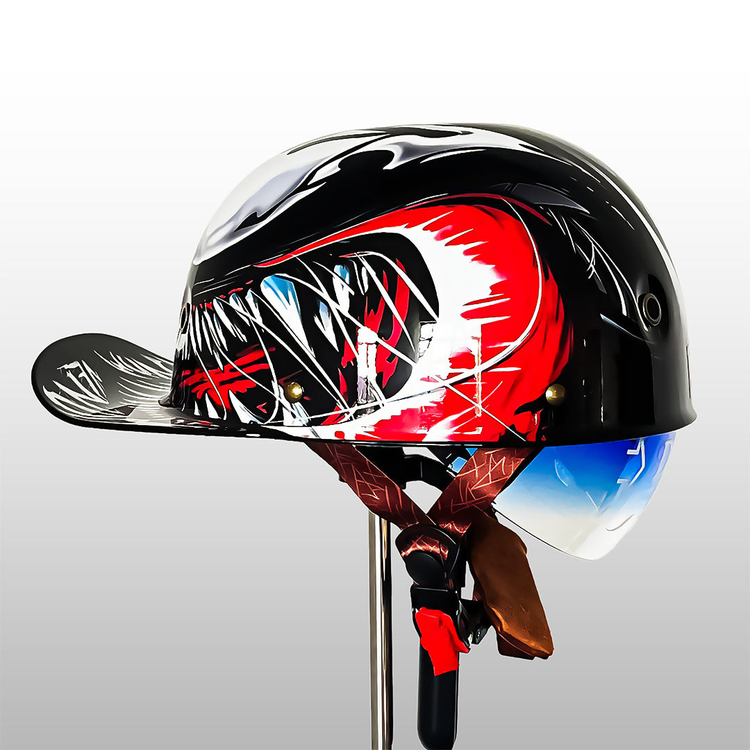 Lekki półotwarty kask motocyklowy z certyfikatem ECE/DOT