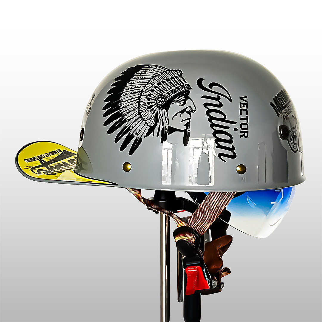 Lekki półotwarty kask motocyklowy z certyfikatem ECE/DOT