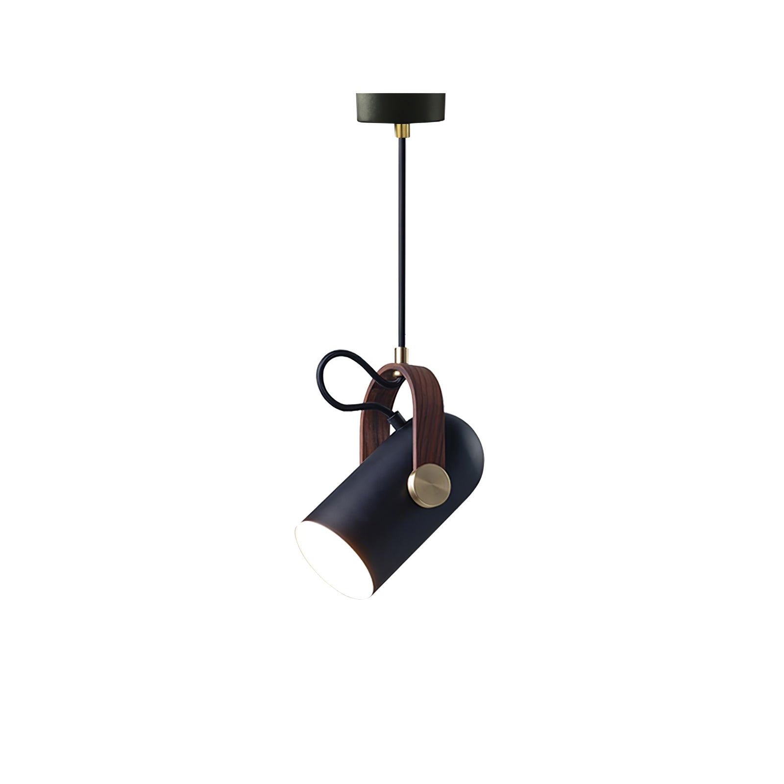 Przemysłowa lampa wisząca w stylu „cannon” do wnętrz typu loft