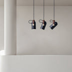 Przemysłowa lampa wisząca w stylu „cannon” do wnętrz typu loft