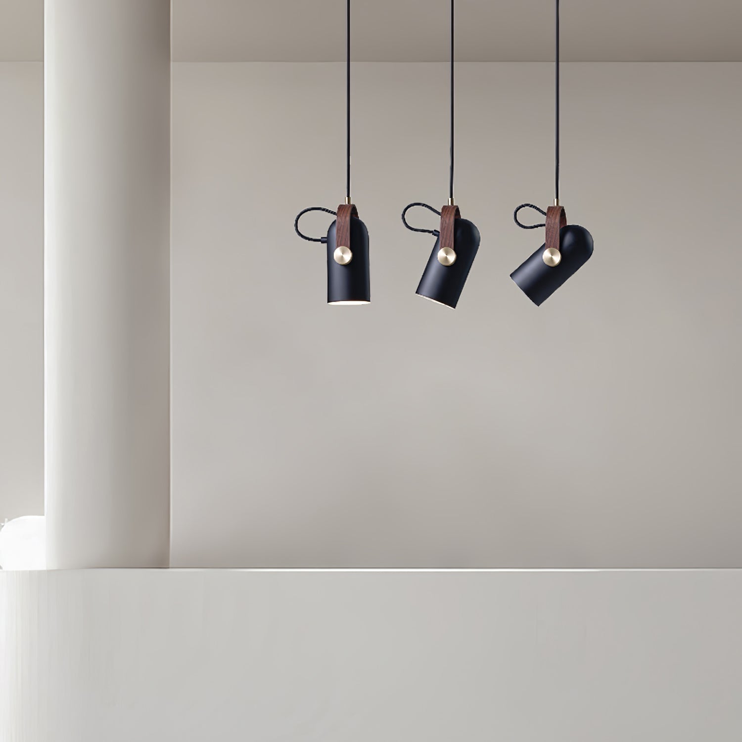 Przemysłowa lampa wisząca w stylu „cannon” do wnętrz typu loft