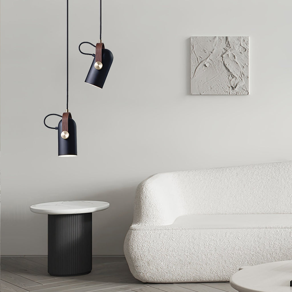 Przemysłowa lampa wisząca w stylu „cannon” do wnętrz typu loft