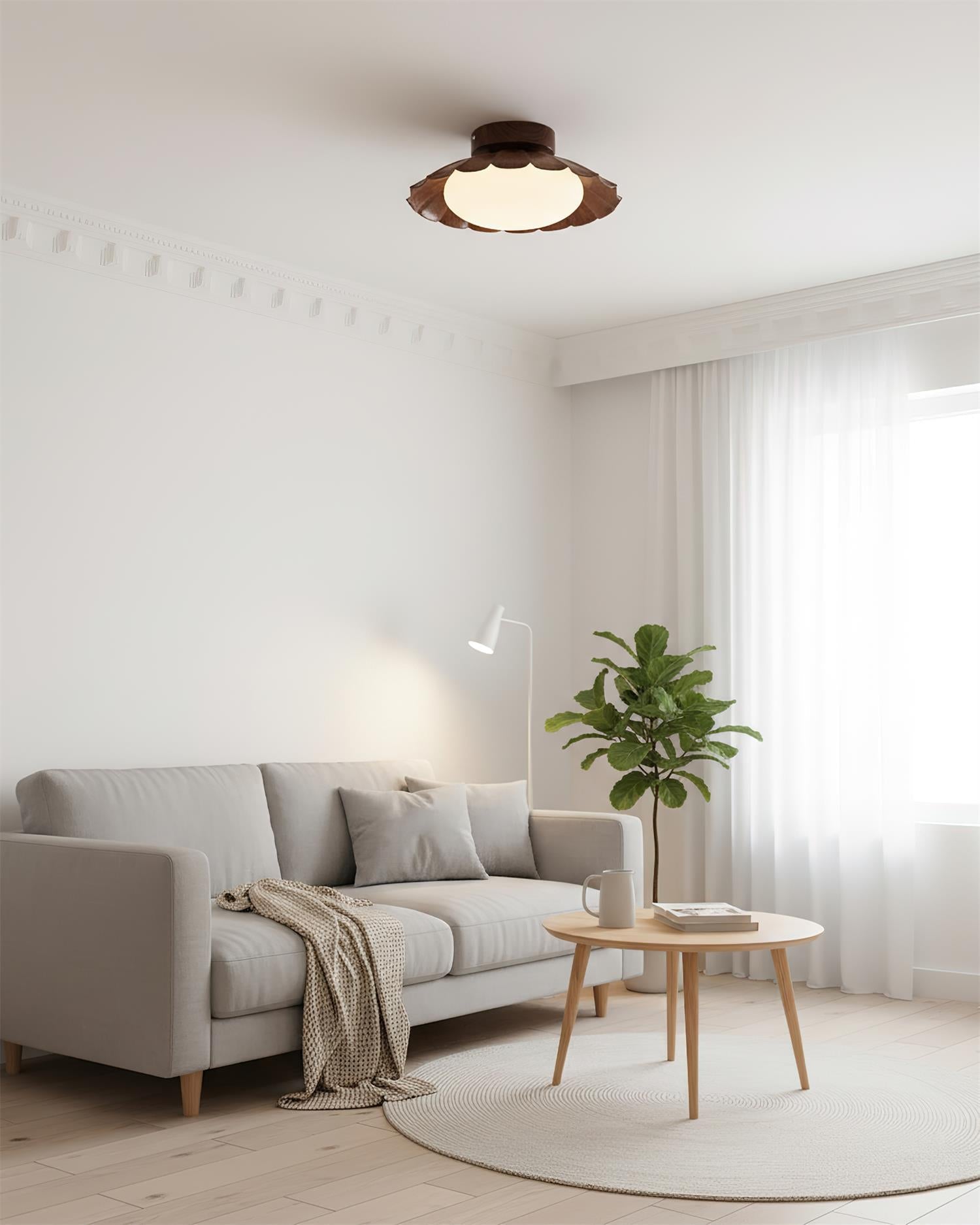 Skandynawska nephele ciepła lampa sufitowa LED w kształcie chmury
