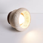 Stylowa lampa sufitowa z trawertynu – oprawa LED z naturalnego kamienia
