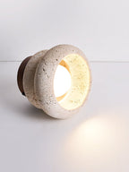 Stylowa lampa sufitowa z trawertynu – oprawa LED z naturalnego kamienia