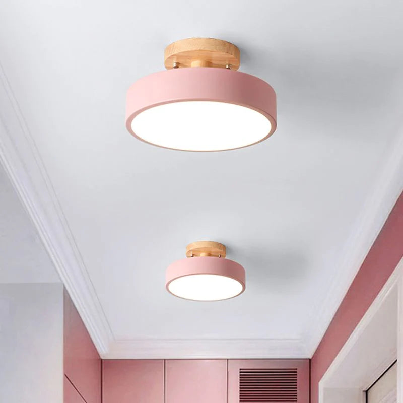 Lampa sufitowa LED do montażu podtynkowego w stylu skandynawskim do wnętrz