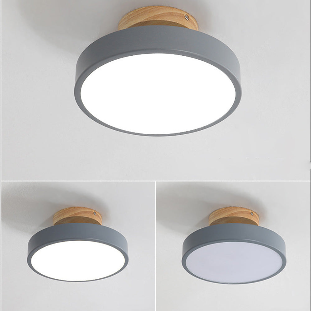 Lampa sufitowa LED do montażu podtynkowego w stylu skandynawskim do wnętrz