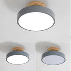 Lampa sufitowa LED do montażu podtynkowego w stylu skandynawskim do wnętrz