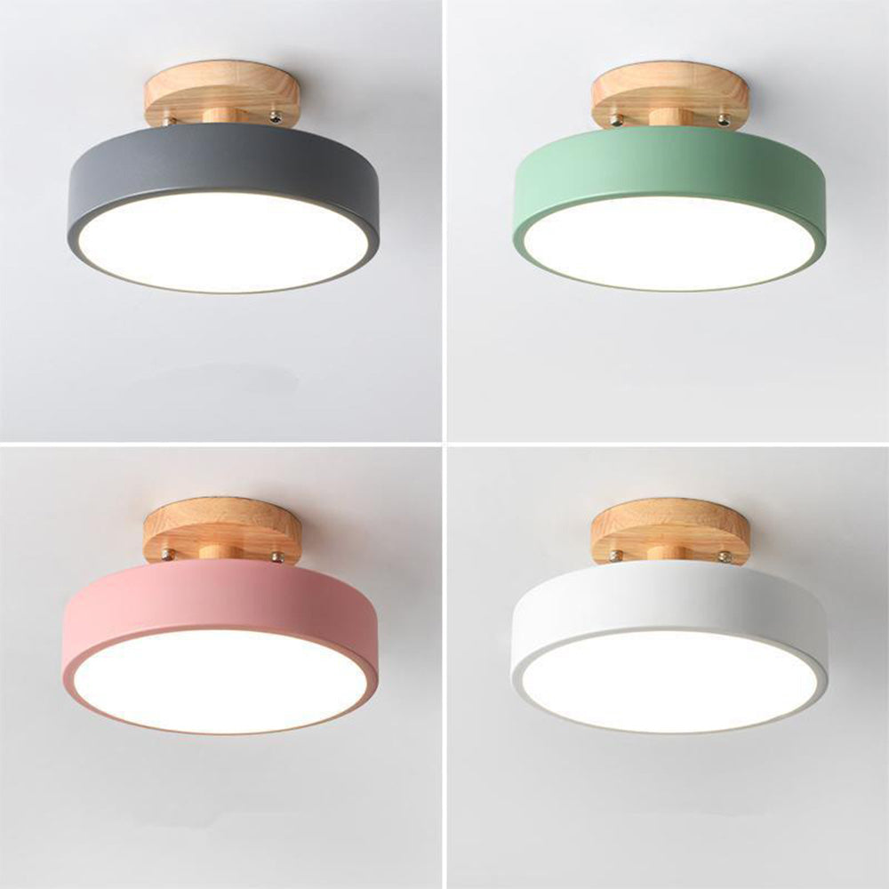 Lampa sufitowa LED do montażu podtynkowego w stylu skandynawskim do wnętrz