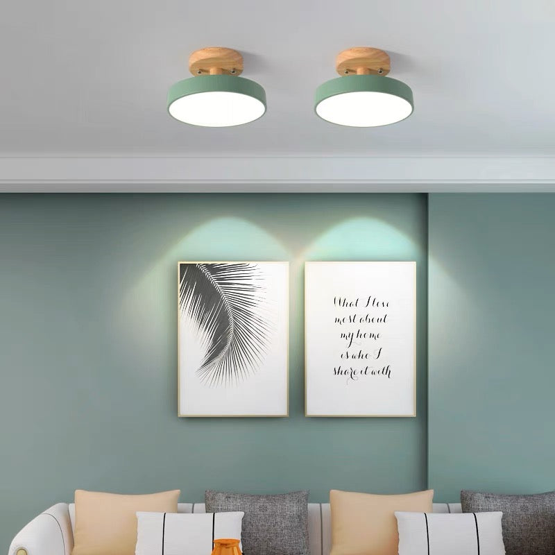 Lampa sufitowa LED do montażu podtynkowego w stylu skandynawskim do wnętrz