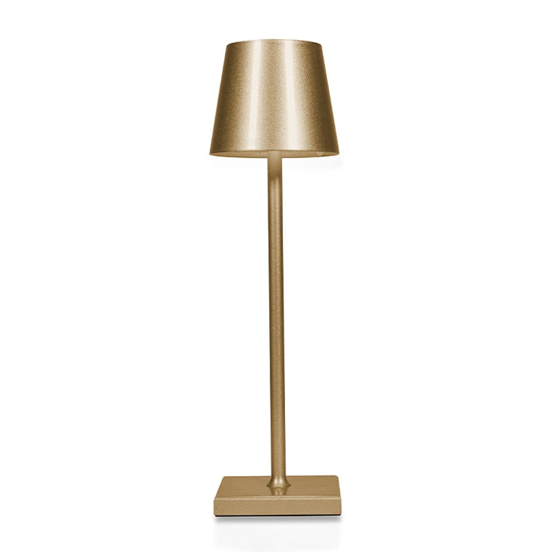 Nowoczesna skandynawska bezprzewodowa lampa stołowa LED z funkcją ściemniania