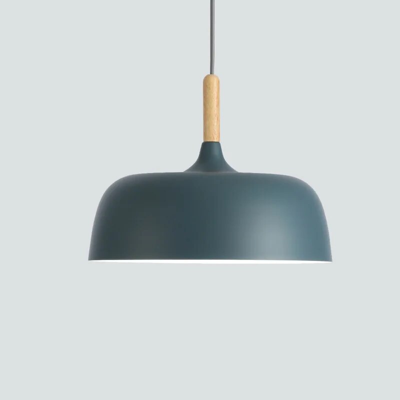Harmonijna efektowna skandynawska ciepła lampa wisząca LED do salonów i kuchni