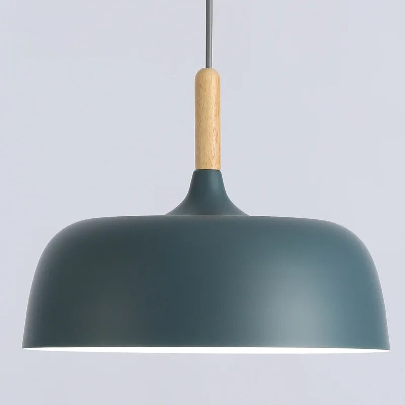 Harmonijna efektowna skandynawska ciepła lampa wisząca LED do salonów i kuchni