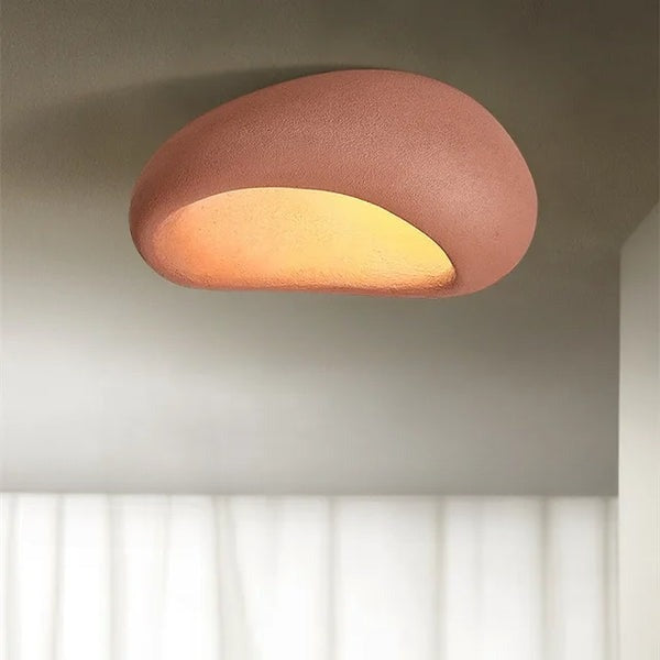 Minimalistyczna Lampa Sufitowa w Stylu Wabi-Sabi dla Spokojnego Wnętrza