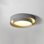 Nowoczesna lampa sufitowa w stylu nordyckiego art déco – okrągły model LED