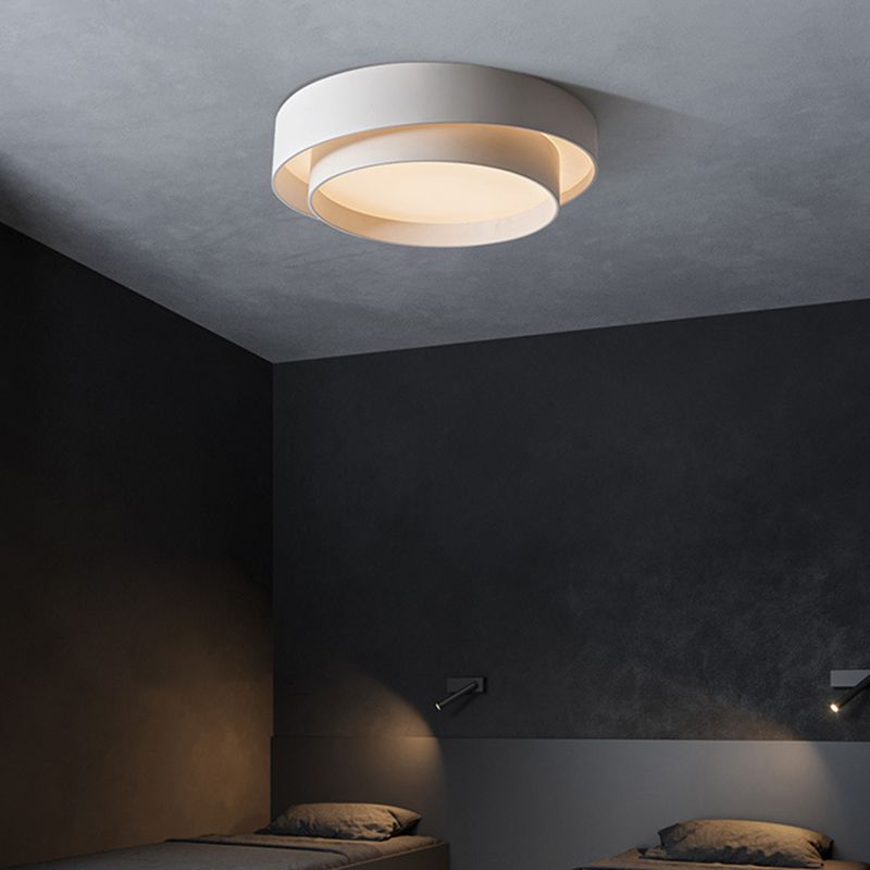 Nowoczesna lampa sufitowa w stylu nordyckiego art déco – okrągły model LED