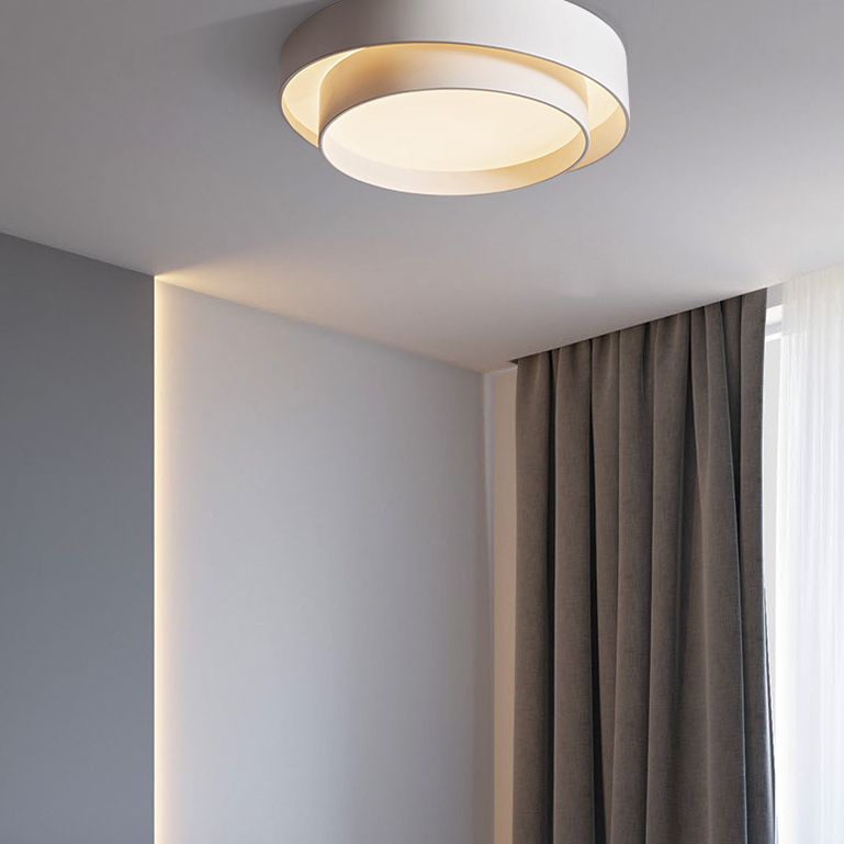 Nowoczesna lampa sufitowa w stylu nordyckiego art déco – okrągły model LED