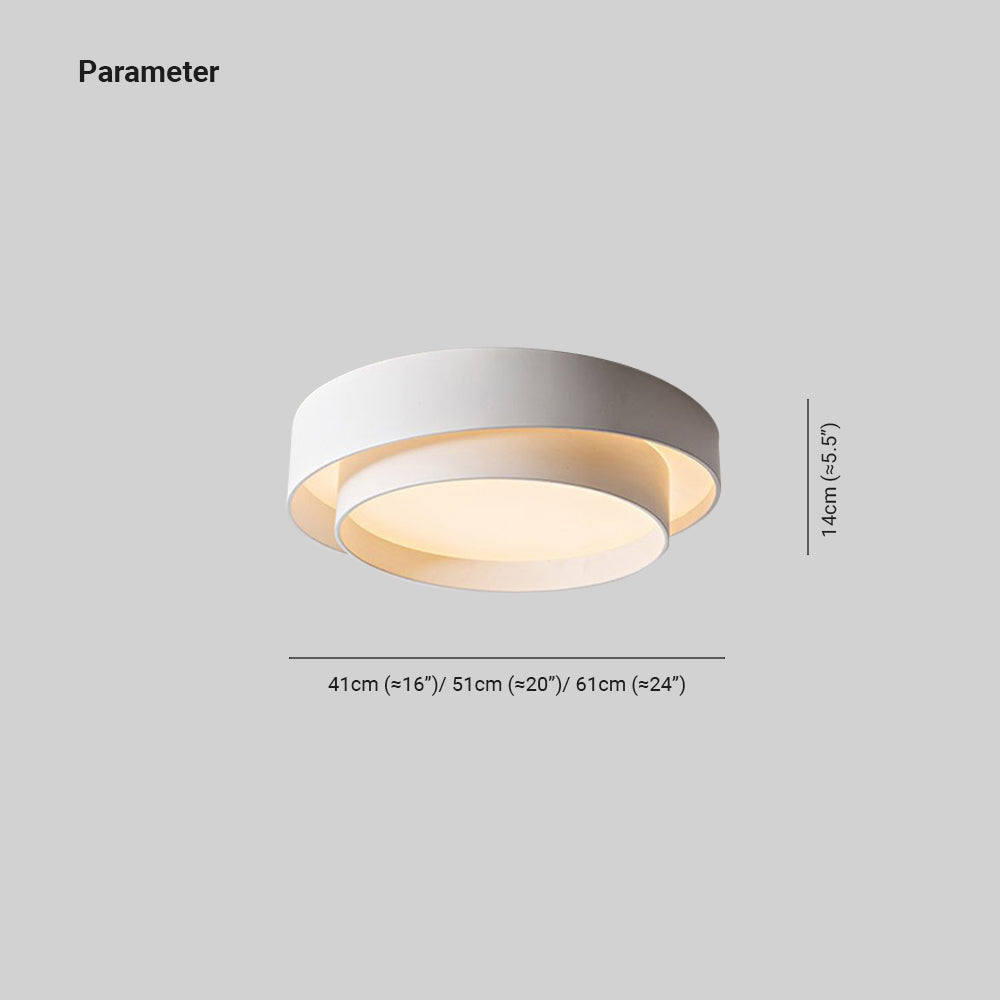 Nowoczesna lampa sufitowa w stylu nordyckiego art déco – okrągły model LED