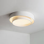 Nowoczesna lampa sufitowa w stylu nordyckiego art déco – okrągły model LED