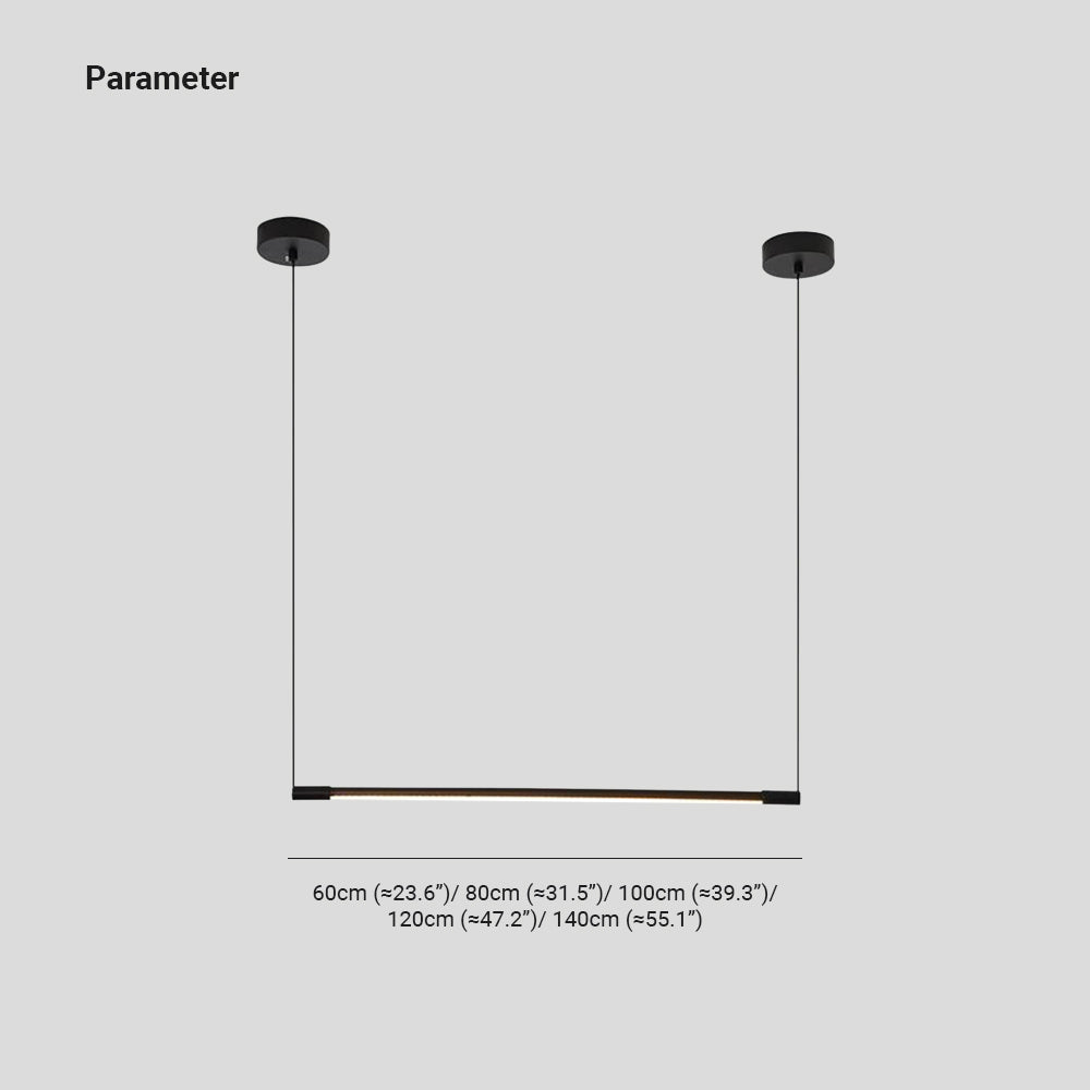 Harmonijna elegancja smukły długi półprzezroczysta Lampa wisząca LED do domu