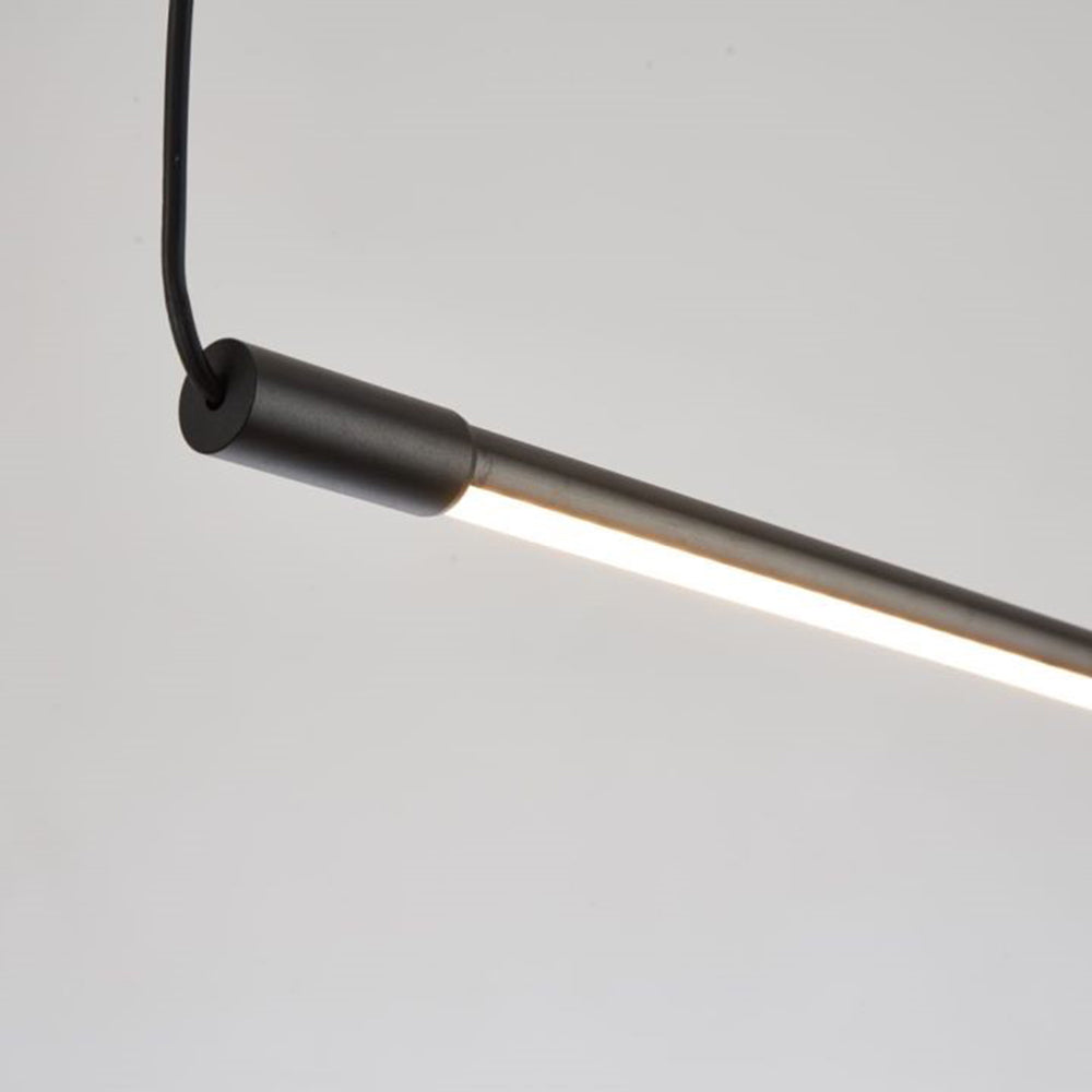 Harmonijna elegancja smukły długi półprzezroczysta Lampa wisząca LED do domu