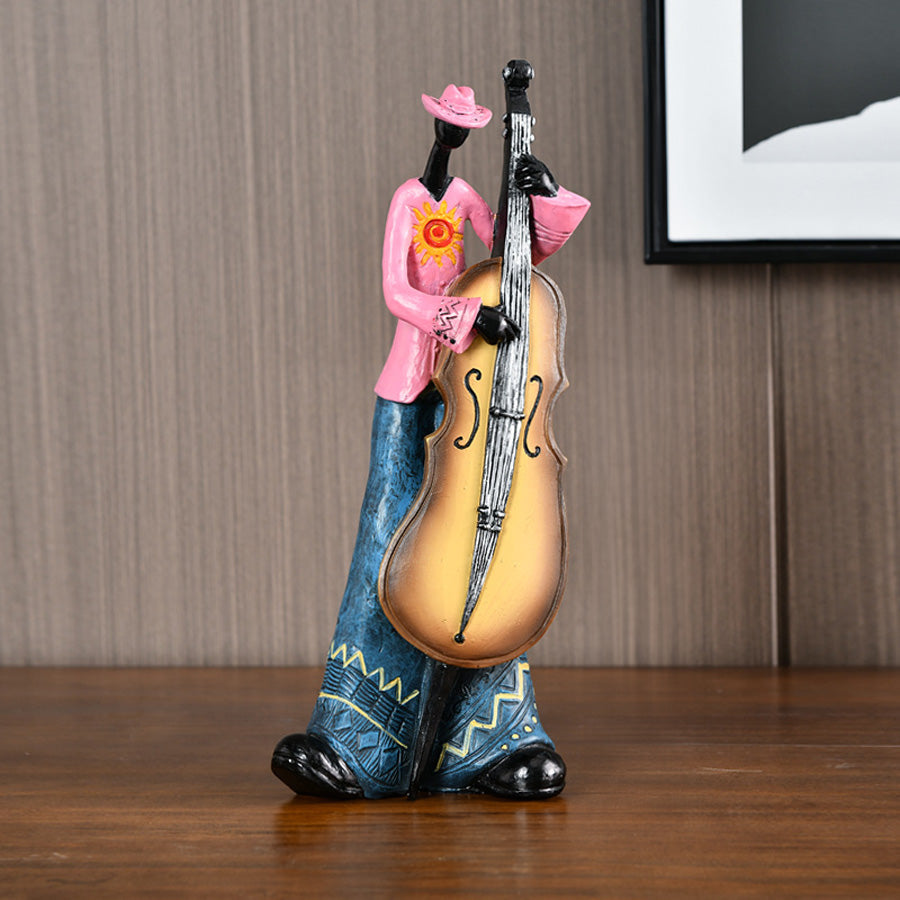 Figurka zespołu jazzowego vintage Dekoracyjna ozdoba muzyczna