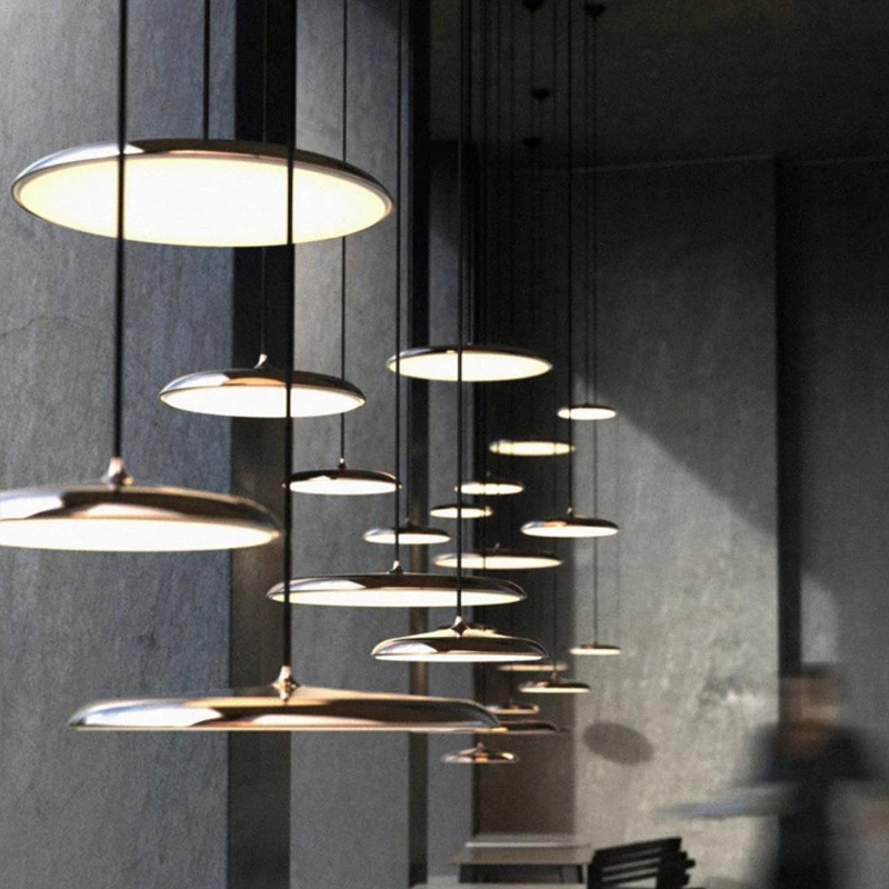 Nowoczesna skandynawska lampa wisząca LED