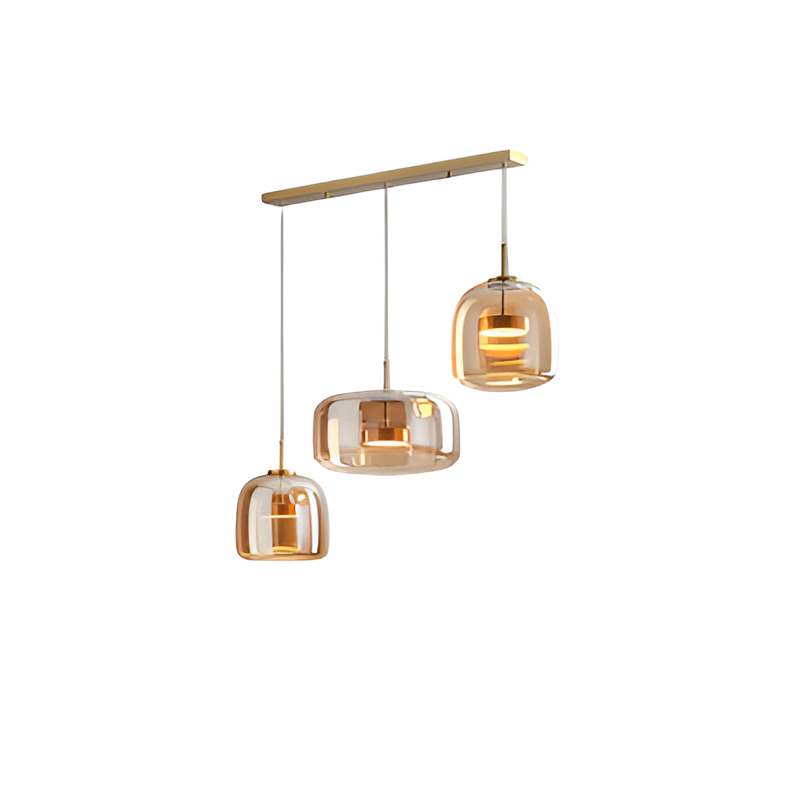 Stylowa lampa wisząca LED w stylu retro z połowy wieku