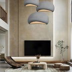 Minimalistyczna lampa sufitowa w stylu japandi