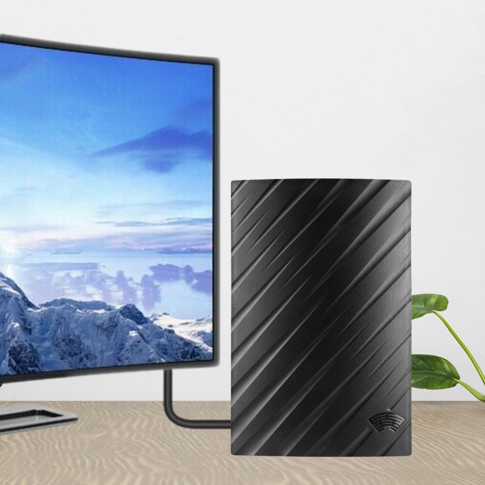 Zaawansowana wewnętrzna antena telewizyjna 4K - HD o dużym zasięgu do użytku w pomieszczeniach