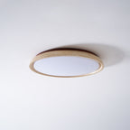 Minimalistyczna trawertyn lampa sufitowa LED z kamienia beżowa