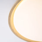 Minimalistyczna trawertyn lampa sufitowa LED z kamienia beżowa