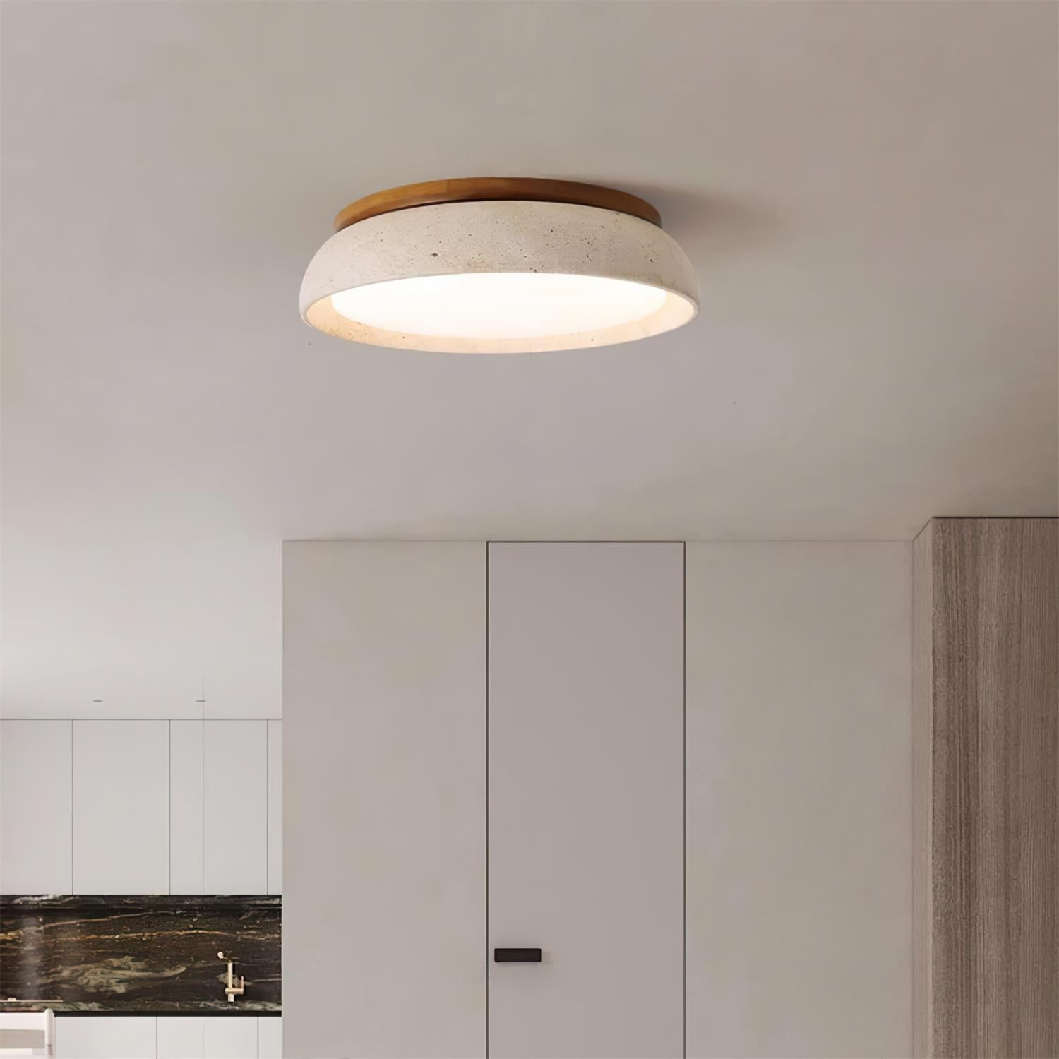 Minimalistyczna lampa sufitowa LED o barwie ciepłej bieli do oświetlenia pomieszczeń