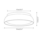 Minimalistyczna trawertyn lampa sufitowa LED z kamienia beżowa