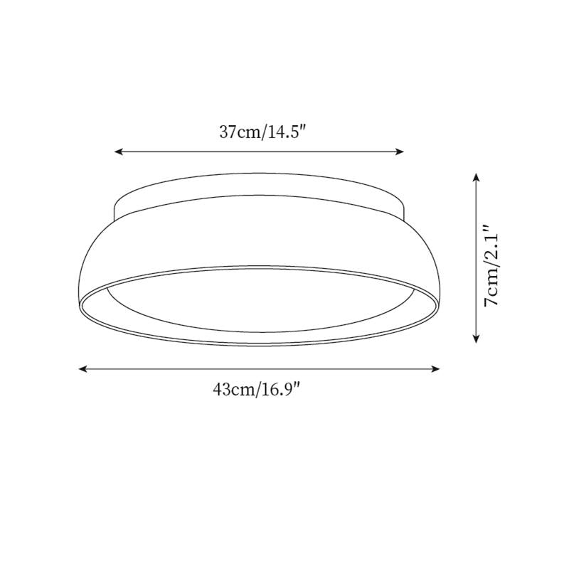 Minimalistyczna trawertyn lampa sufitowa LED z kamienia beżowa
