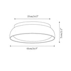 Minimalistyczna trawertyn lampa sufitowa LED z kamienia beżowa