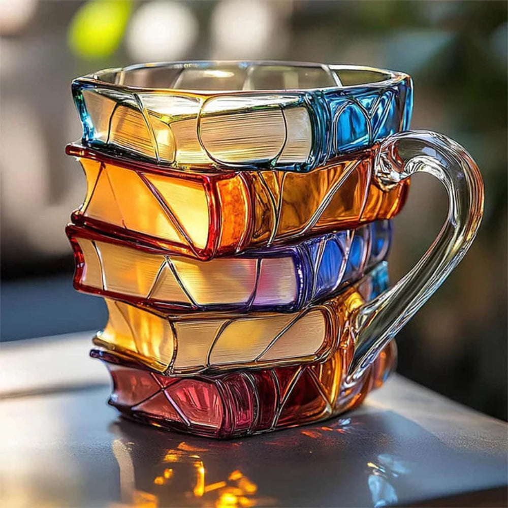 Kubek Ręcznie Wykonany Kubek 3D Styl Książki 350 ml