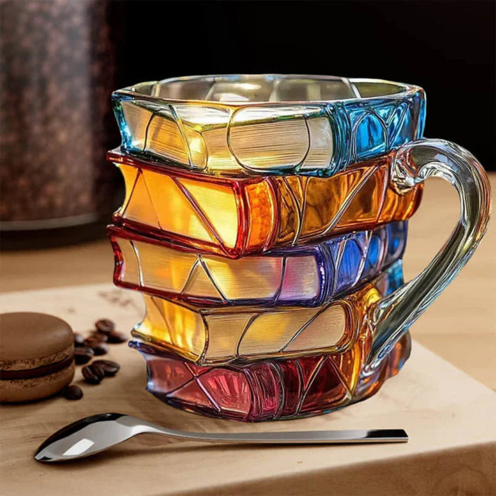 Kubek Ręcznie Wykonany Kubek 3D Styl Książki 350 ml