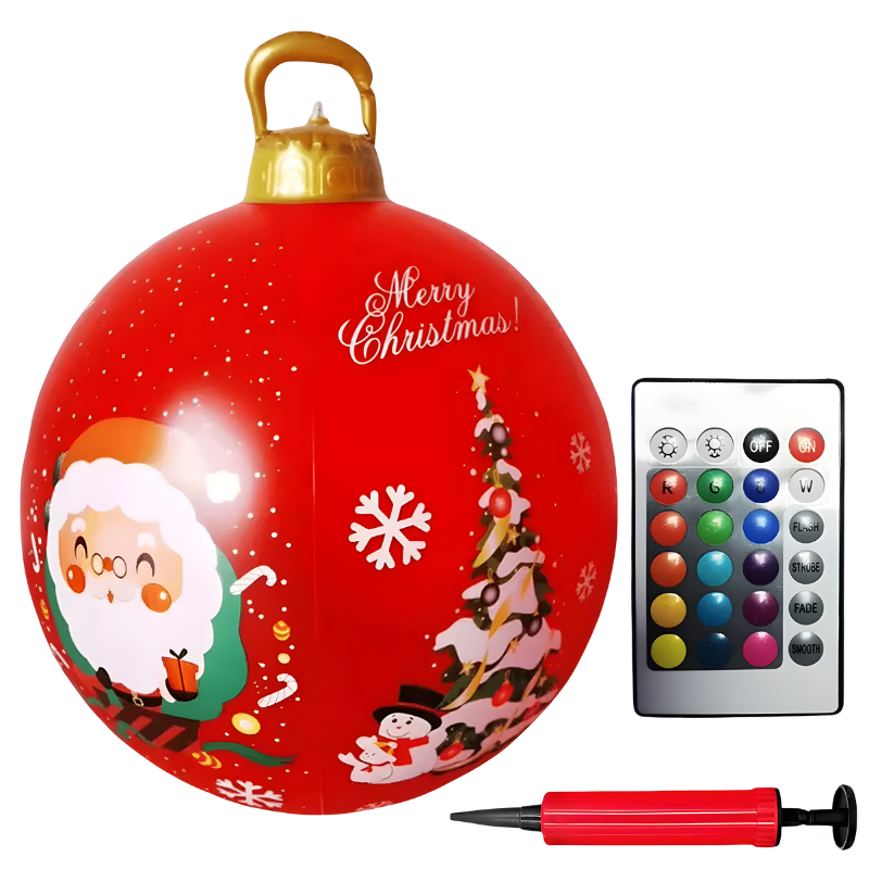 Świąteczna gigantyczna bombka LED – magiczna świąteczna iluminacja