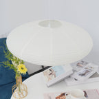 Stylowa Designerska Biała Designerska lampa wisząca Japandi do salonu i jadalni