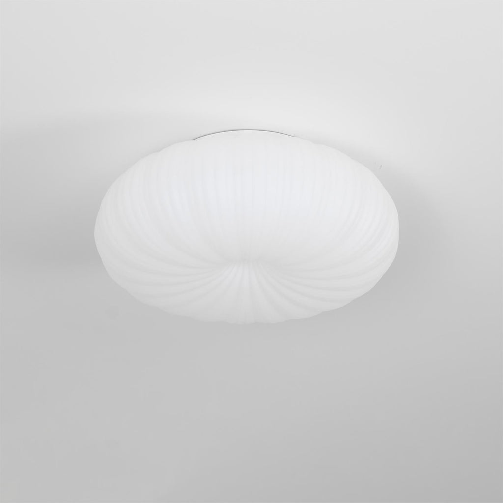 Minimalistyczna lampa sufitowa LED do wnętrz, do montażu podtynkowego, o okrągłym kształcie
