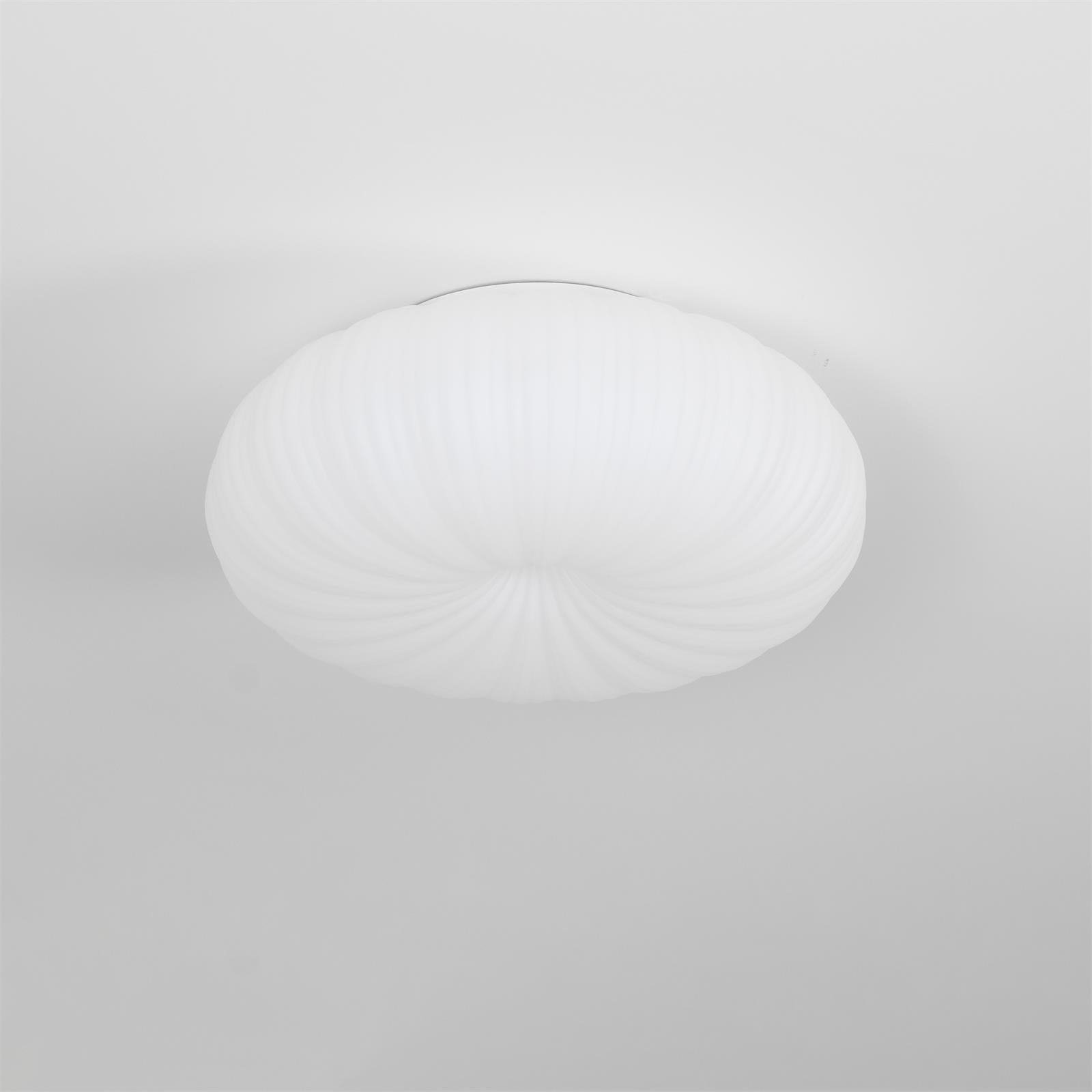 Minimalistyczna lampa sufitowa LED do wnętrz, do montażu podtynkowego, o okrągłym kształcie