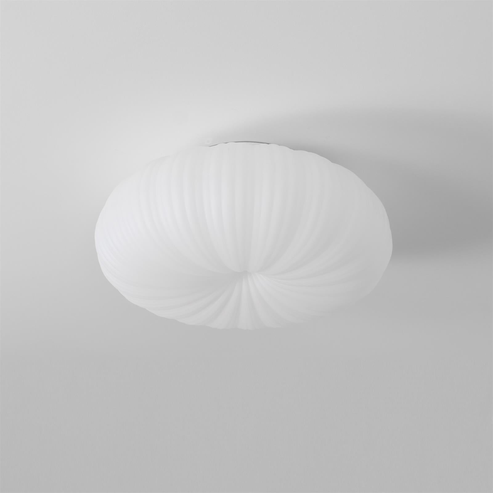Minimalistyczna lampa sufitowa LED do wnętrz, do montażu podtynkowego, o okrągłym kształcie
