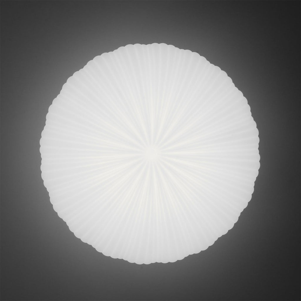 Minimalistyczna lampa sufitowa LED do wnętrz, do montażu podtynkowego, o okrągłym kształcie