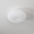 Minimalistyczna lampa sufitowa LED do wnętrz, do montażu podtynkowego, o okrągłym kształcie