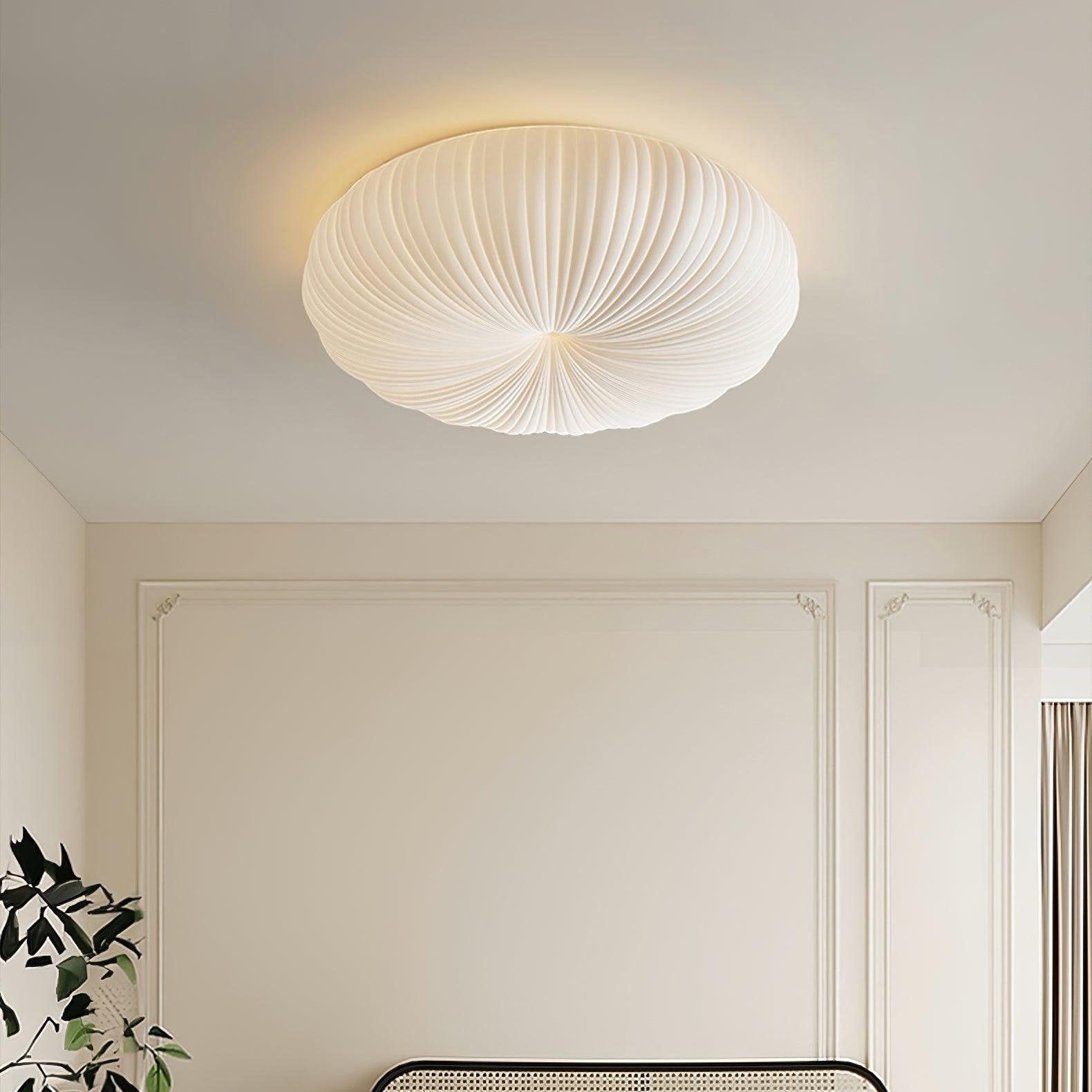 Minimalistyczna lampa sufitowa LED do wnętrz, do montażu podtynkowego, o okrągłym kształcie