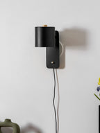 Obrotowa cylindryczną regulowana kinkietowa lampa ścienna